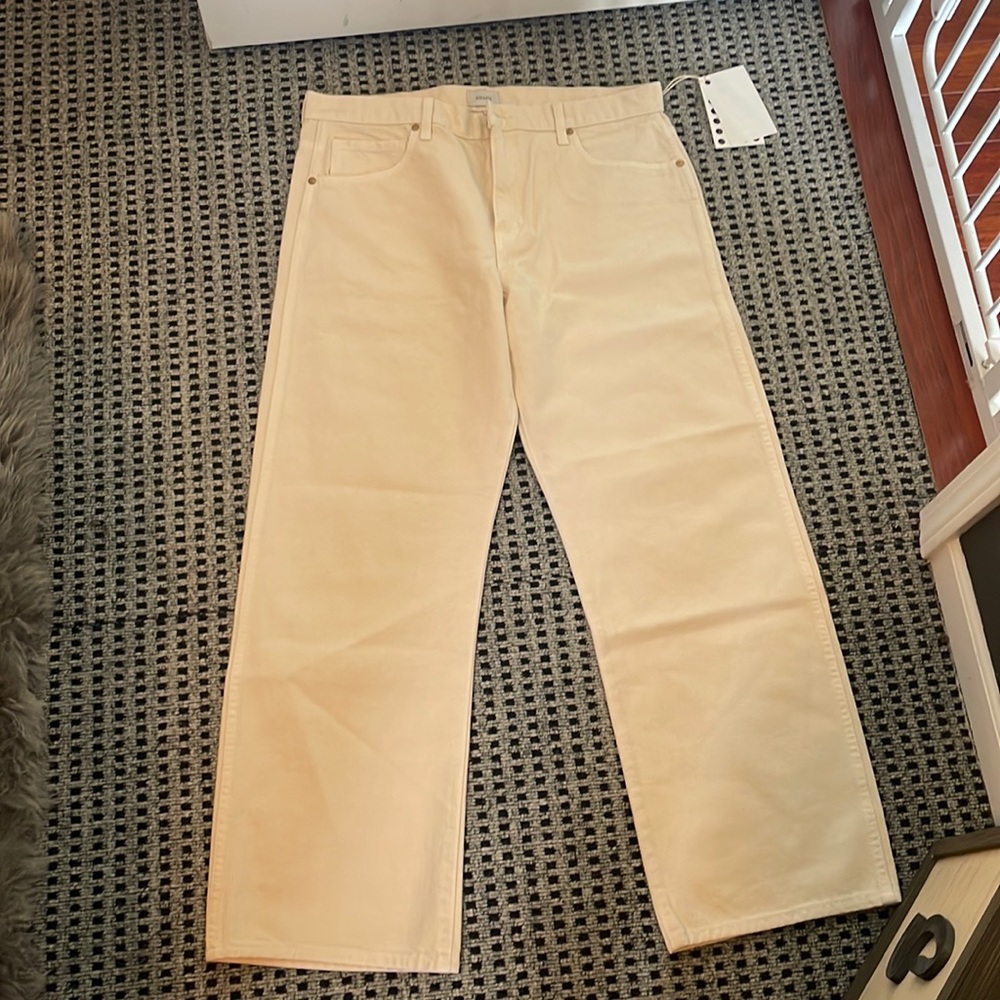Khaite Cream Jeans
